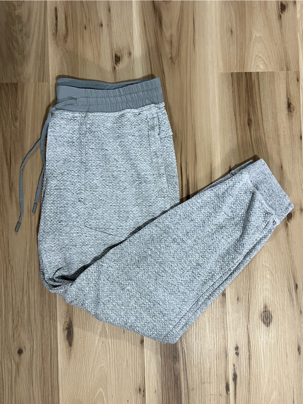 Lululemon At Ease Jogger Sweatpants Heather Gray Mens Textured Pants